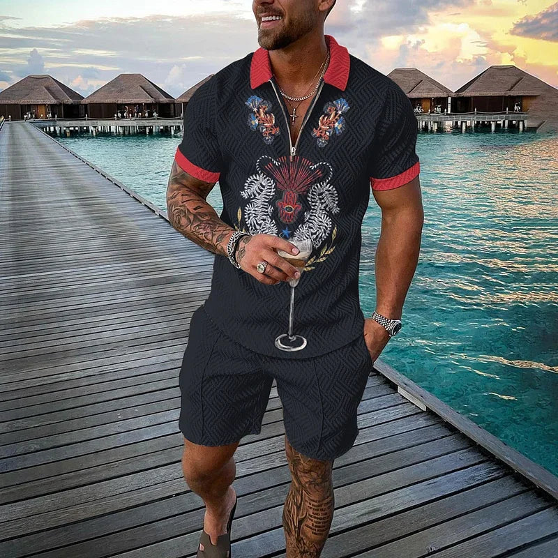 Men's Clothing Tracksuit Sets 3D Print Color Squares | SAMAG