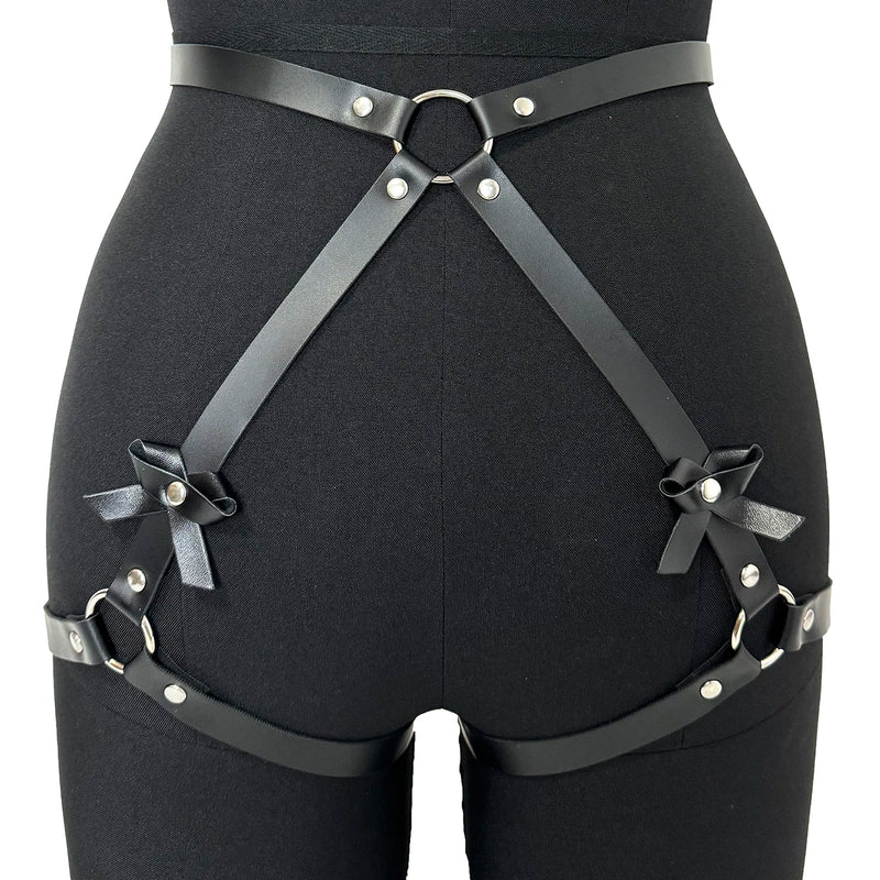Women Punk Fashion Belt Street Style Waistband with Adjustable Suspenders Body Decor Harness Corset Belt Goth Clothing Accessory