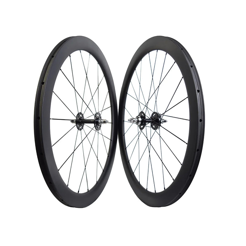 Fixed Gear Carbon Wheels 50mm 60mm 88mm Depth Clincher Tubular wheels 23mm 25mm Width Track Wheels