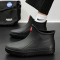 Men's casual rain shoes Four season new non-slip waterproof comfortable outdoor fishing water shoes fashion chef work rain boots