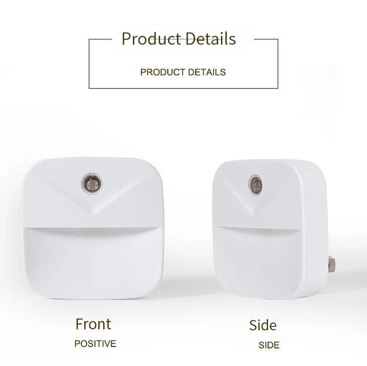 LED Night Light, EU Plug-in Smart Wireless Light Control Sensor Light, 220V Wall Light For Home Corridors, Bathrooms, Hallways