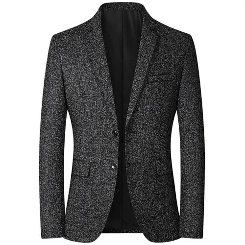 New Autumn Black Men Business Social Suit Jacket, Blue Fashion Blazers, Simple Homme Prom Party Dress Coats.