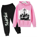 Spring Autumn Children's Hoodie Set Mbappe Print | SAMAG
