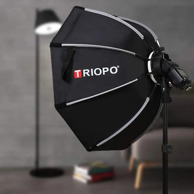 TRIOPO KX 55/65/90/120cm Foldable Octagon Softbox for Godox AD200Pro V860III V1 | On/Off-Camera Flash Outdoor & Studio Flash