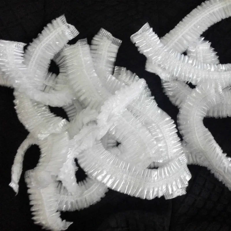 100pcs Elastic Waterproof Adults Shower Bathing Cap Disposables Spa Home Hair Hat