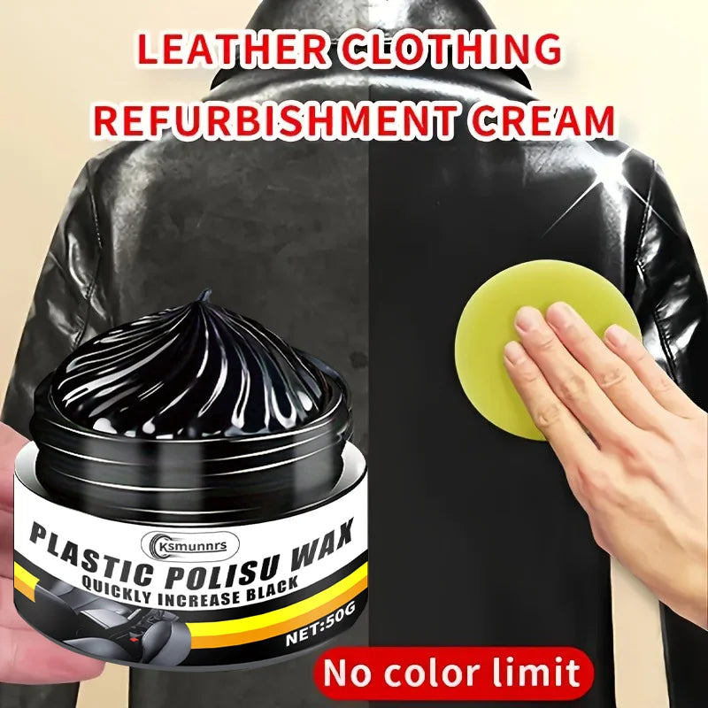 Multi-Purpose Care and Repair Cream - Deep Conditioning for Car Seats, Sofas, Jackets, Shoes, and Clothing: Enhances Shine