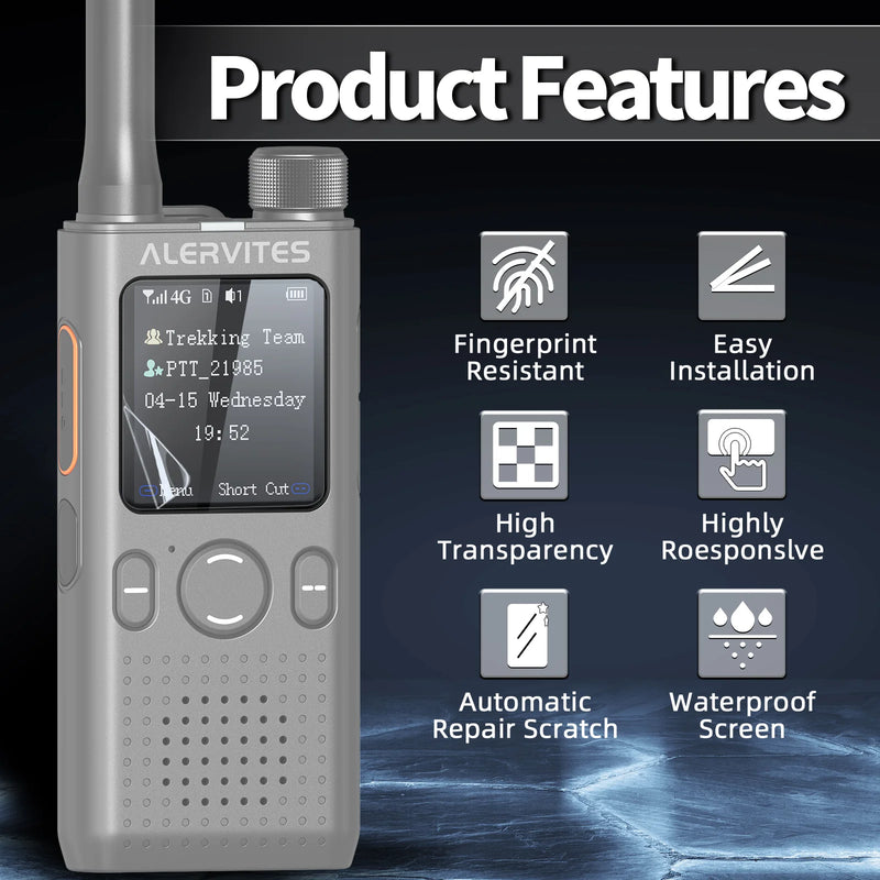Baofeng AT1 POC Walkie Talkie Screen Protector Fingerprint Resistant Self Repair Scratch Clear Ham Radio Film For ALERVITES AT1