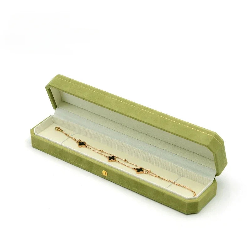 Green Jewelry Ring Box For Engagement Wedding Ring Box Birthday Jewerly Pendant Bracelet Necklace Display Gift Box
