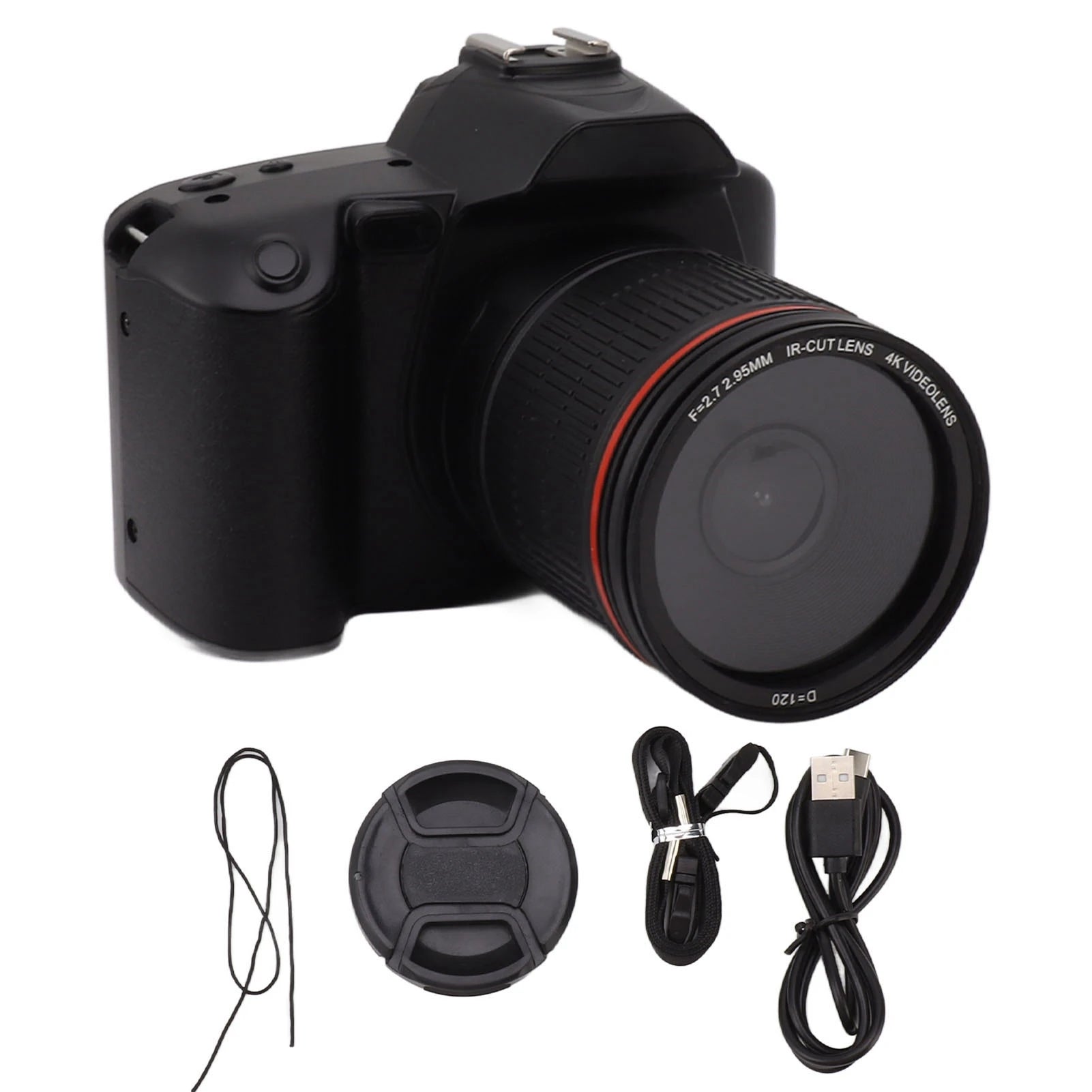 3 Inch IPS Digital Camera 4K 64MP Color Display 16X Digital Zoom HD Digital Camera for Photography Video