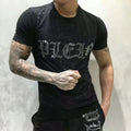 Men's Rhinestone Tracksuit Set European Luxury Streetwear Casual Daily Outfit T - Shirt And Pants - View 14 | SAMAG