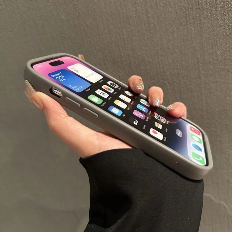 Luxury Transparent Candy Phone Case For iPhone 11 12 13 14 15 16 Pro Max Shockproof Clear Bumper Cases Cover