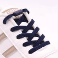 New 1Pair/3Pair Metal Lock Shoe Laces for Sneakers Elastic Stretch No Tie Shoelaces Casual Shoes Running Shoes