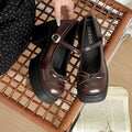 Platform High High Women Mary Jane Shoes Fashion Banquet Party Pumps Spring Autumn Women's Dress Black y2k Heels Shoes