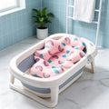 Infant Daily Bath Accessory Non Slip Bathtub Mat Soft Animal Pillow Safety Support Cushion For Newborn Shower And Body Washing