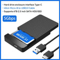 2.5 HDD/SSD Case SATA to USB 3.1/3.0 Adapter Case 6gbps HD External Hard Drive Enclosure Box for Disk HDD Type USB-C Enclosure