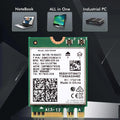KEBIDUMEI AX210NGW WiFi 6E Card Bluetooth 5.3 2.4G/5G/6GHz 802.11AX M.2 NGFF Wireless Network Adapter For - Visuel 4 | SAMAG