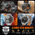 TANK Ultra 1400mAh Battery Military Smart Watch 10ATM Waterproof Heart Rate Tactical LED Flashlight Men - Visuel 5 | SAMAG