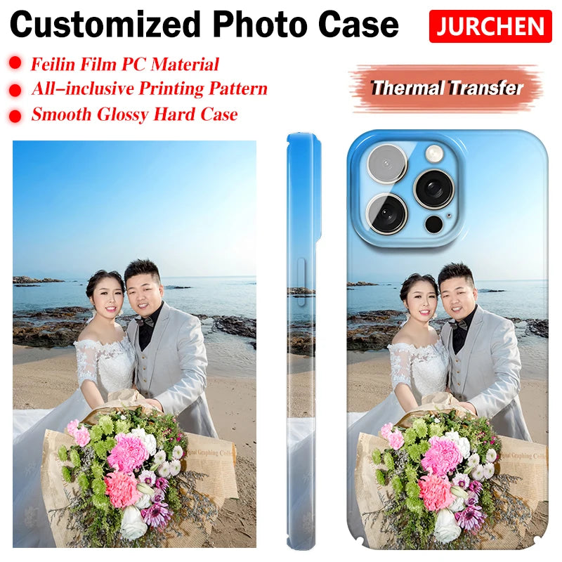 Custom Photo Cases For iPhone 17 16 15 14 13 12 11 Pro 17Pro Max Air Mini Plus Silicone Transparent Leather Glass Plastic Cover