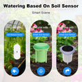 MANHOT WiFi Smart Watering Drip Pump Recharge Battery Irrigation kits Intelligent Sprinkler Drip Irrigation Garden Tools