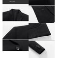 BROWON Brand Men Waffle Texture Blazer Two Buttons Notched Lapel Stretch Casual Suit Jacket Light Business - View 5 | SAMAG