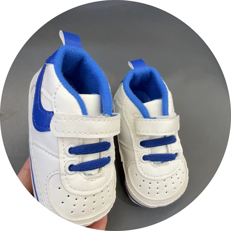New Baby Shoes Boys Girls Classic Fashion Sports Casual Sneakers Newborn First Walker Toddler Soft Sole Non-Slip Walking Shoes