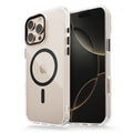 Luxury Magnetic Transparent Phone Case for iPhone 16 12 13 14 15 Pro Max for Magsafe Wireless Charge Shockproof Clear Cover