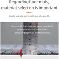 Modern Minimalist Square Floor Mat - Durable, Stain/Fade Resistant, Non-Slip Rubber Backing, Machine Washable for Indoor/Outdoor
