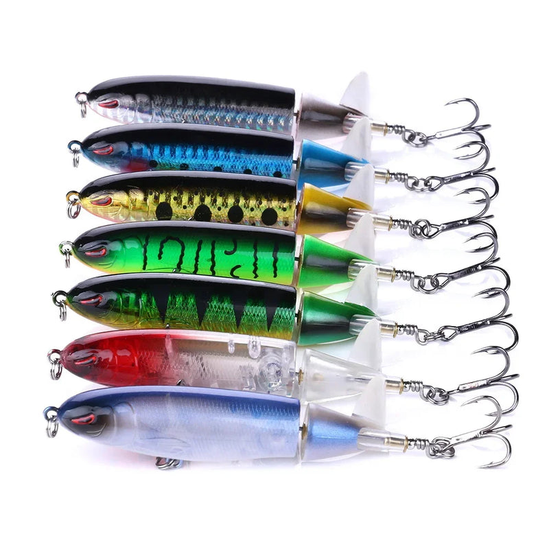 10cm 14cm Topwater Spinner Fishing Lure Popper Artificial | SAMAG