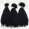 16inch Afro Kinky Bulk Human Hair for Braiding Twist Curly Hair Dreadlock Extensions for Braiding Hair Locs Extensions