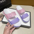 Slippers for Women to Wear Outside 2025 New Summer Non-Slip Thick-Soled Women's Home Bathing Seaside Beach Sandals