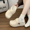 Wearing retro thick soled comfortable slippers for women in the summer of 2026 it is a niche home versatile Baotou cool slippers