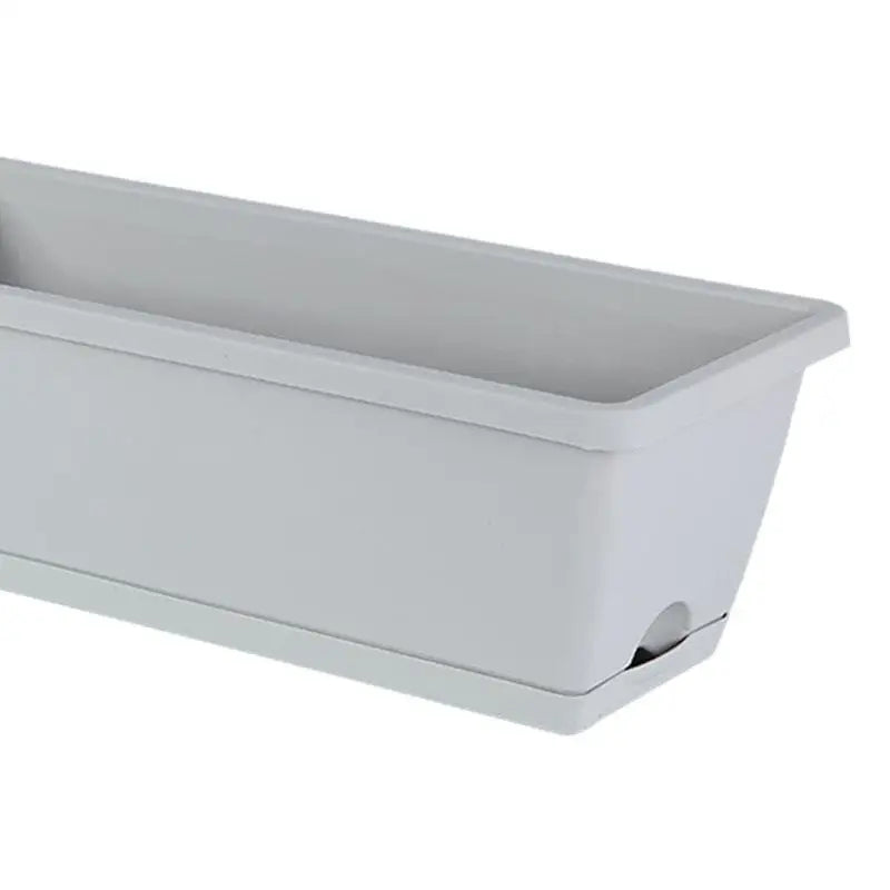 1 Pieces Window Box Planter Rectangle Plant Containers Decors with Drainage Holes Flower Pot Plant Pot for Outdoor Garden Home