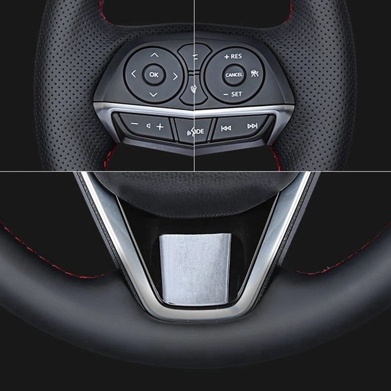 Custom Anti-Slip And Soft Suede Leather Car Steering Wheel Cover For Volvo V60 XC60 XC90 S60 S80 S90 Avant Steering Wrap