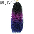 14"Curly Passion Twist Crochet Hair Synthetic Yanky Twist Braiding Hair Extensions Pre-twisted Pre-Looped Senegalese Twist Hair
