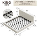 Cloud Upholstered  Bed Frame with Headboard, 5 Inch Foam Padded Platform, No Box Spring, Easy Assembly , Customized