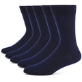 5 Pairs Men's Dress Socks stripe Plus Size， Combed Cotton | SAMAG