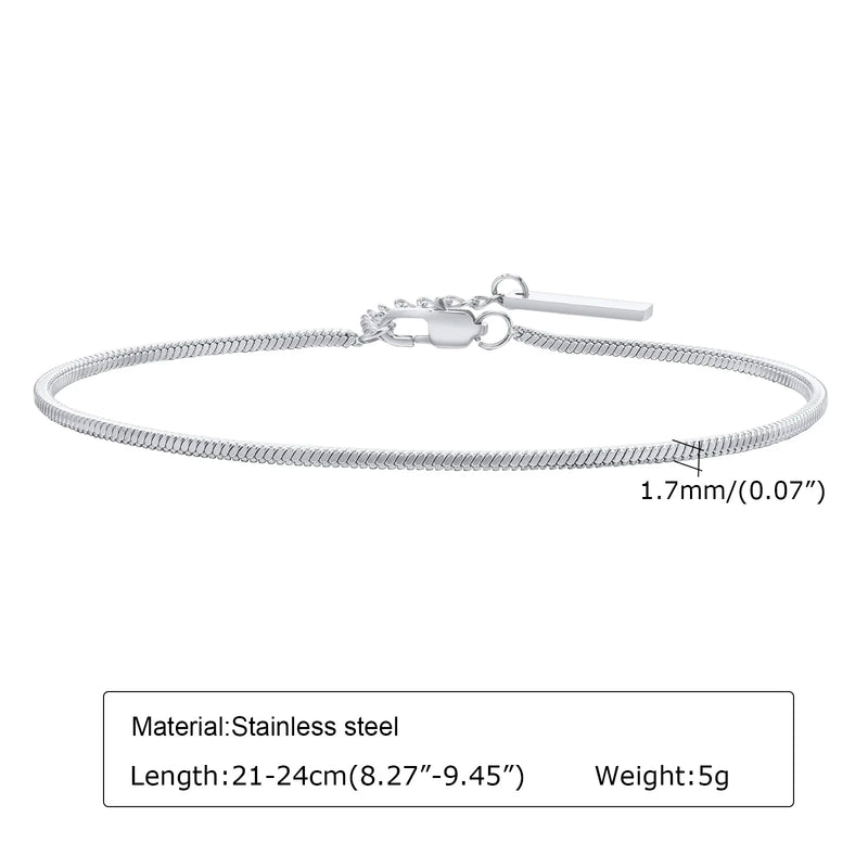 1/2/3pcs Chain Bracelet for Men Women, Stainless Steel Twisted Rope Cuban Wristband, Hip Hop Minimalist - Visuel 8 | SAMAG