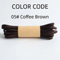 Classic Round Shoelaces Durable Polyester Solid Sneaker Boot Laces Anti-loose Replacement Sports Shoes Laces 1 Pair