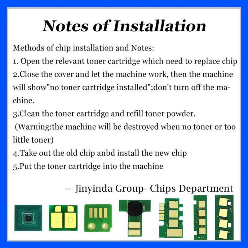 Toner Chip CRG-055 CRG055 CRG 055 for Canon MF742 MF743 MF744 MF746 LBP663 LBP664 Printer Cartridge Chip OEM Size