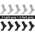 10Pairs/Lot Men Combed Cotton Socks Black Casual Business | SAMAG