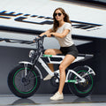 48V 1000W Fat Tire Electric Bicycle Aluminum Alloy Full Suspension Off-Road E-Bike for Adults 20 Inch Lithium Battery
