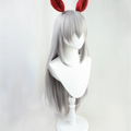 Cosplay Uma Musume Pretty Derby Tamamo Cross Wig Anime game party wig silver gray long straight wig ﻿