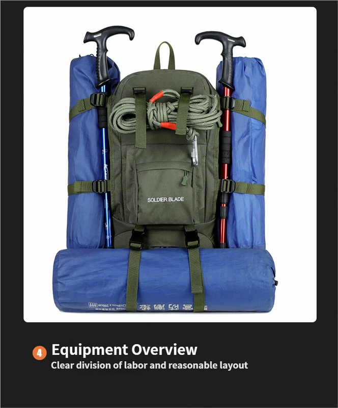 40L Travel Tactical Backpack Men Women Outdoor Cycling | SAMAG