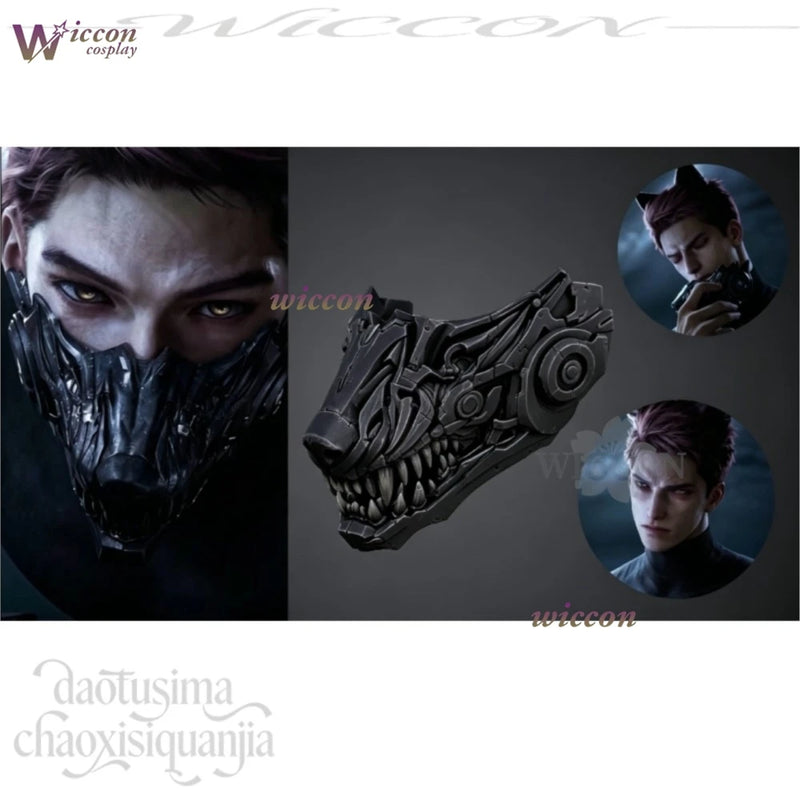 Love and Deepspace New Role Valko Cosplay Wig Heat Resistant Synthetic Hair Anime Wig with 3DMask Halloween Carnival Party