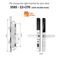 Smart Lock with Camera Door Viewer Waterproof IP66 Tuya WiFi Fingerprint Password Sliding RFID Card Sliding Electronic Door Lock