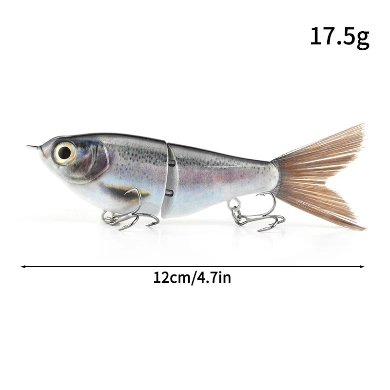 11.5cm 18.5g Balam Glide Bait Swimbait Joint Giant Pike | SAMAG