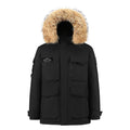 New White Duck Down Jacket Men Men's Coat Windproof Removable Cap Parkas Solid Color Outdoor Casual Hooded Overcoat Clothes