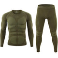 Men's Tactical Tight Fitting Seamless Thermal Underwear Outdoor Sports Function Breathable Training Design Cycling Thermal Suit
