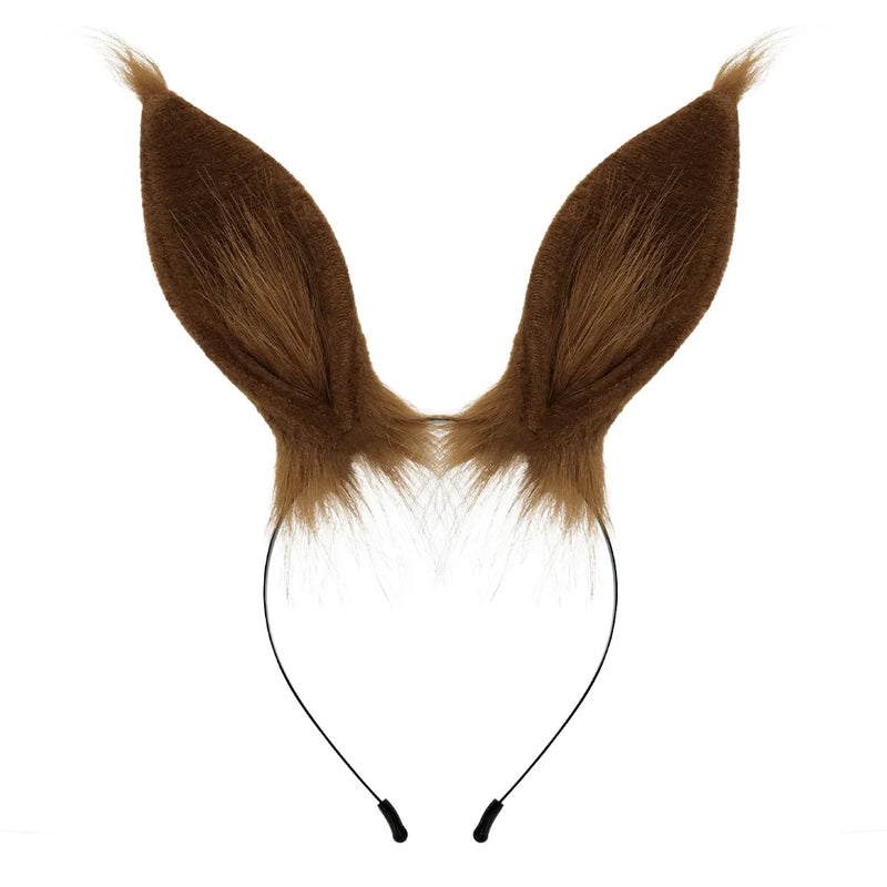 Plush Horse Ear Hair Accessories Original Japanese Handmade Animal Ear Cosplay Uma Musume Pretty Derby Rabbit Ear Headband