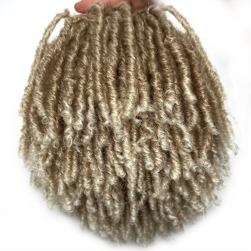 Synthetic Dreadlock Braided Half Wig Black Brown Blonde Grey Soft Faux Locs Natural Style Cosplay Costume Party Daily Anime Wigs